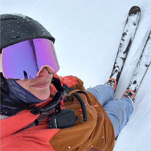 Men's S Trew Gear PRIMO Vibrant Orange and Brown Ski Jacket (coral/copper) - Picture 6 of 8